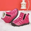 Chaussures de marche hiver bottes pour enfants en peluche antidérapant coton imperméable mignon enfants baskets fourrure chaude enfants neige