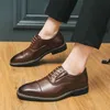 Sapatos de negócios casuais masculinos rendas confortáveis oxford moda sapatos de trabalho ao ar livre caminhada brogues sapatos para homem sapatos formais