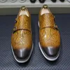 Geklede schoenen Zapato Formal Para Hombres Sapato Social Masculino Luxo voor heren Leer