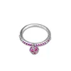 Pierścienie klastra pierścień CKK Peach Blossom Bud For Women Men Anillos Mujer Sterling Srebrny Bague Plata 925 Para Biżuter