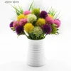 Sahte çiçek yeşillik 5 adet ev dekorasyon aksesuarları için plastik karahindiba vazo düğün dekoratif çiçek ev ürünleri yapay bitkiler ucuz y240322