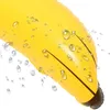 6 Party Decoration PCS Ierable Banana Props PVC Toys Creative Model Rings Plastic Fruit Funny