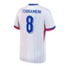 finais Maillots de futebol 2024 Jersey de futebol Francês BENZEMA Camisas de futebol MBAPPE GRIEZMANN kit camisa hommes enfants HOMENS crianças TCHOUAMENI FranceS DEMBELE GIROUD