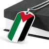 Łańcuchy Palestyńskie Wzór flagi Naszyjnik dla męskich i żeńskich