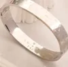 Original Classic Designer Bangle 3 Colors Luxury Gifts Bangle Christmas Bangle Handmade 925 Silver Plated Birthday Charm Armband med Box