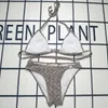 Projektantka strojów kąpielowych marki stroju kąpielowego podzielone bikini bikini liter drukowane wakacje modowe z2ok