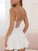 Sukienki swobodne seksowne błyszczące paski dhinestone bodycon mini sukienka Ruched brokat spagetti rękawów