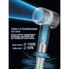 Hixzap Dryer Negative Ionic Hair Care 110.000 RPM Bldc Motor för snabb torkning med hög hastighet lågbrus termokontroll-med magnetmunstycke (grå)