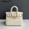 Genuine leather BK 2024 Handbag Gold Button Classic Fashion Women's Head Layer Cowhide Lychee Pattern Carrying Shoulder Tote Bags