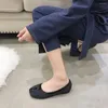 Espadrilles japonaises Tabi Ninja pour femmes, chaussures décontractées, mocassins plats à paillettes scintillantes, mocassins à nœud peu profond, Oxfords