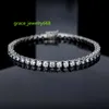 Grace Jewelry Fashion Iced Out 925 Sterling Silver CVD HPHT Lab Grown Diamond VVS Moissanite Tennis Bracelet for Men Woman
