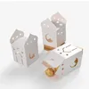 Presentförpackning 30st minimalistiska vitbokspåsar slottlåda fällbara ihåliga stjärnor perfekt för kakor och godispaketetillbehör