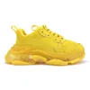 Designer triple s uomo donna scarpe da ginnastica con plateau Nero Bianco Beige Giallo Rosa Grigio Lime Blu Multi scarpe da ginnastica da uomo sportive da jogging a piedi