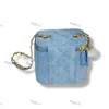 2024 NY 7A DESIGNER MINI COWBOY Golden Ball Box Bag Women's Handheld Makeup Bag Travel Wash Bag One Shoulder Crossbody