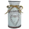Vaser vintage blommor vas tenn hink järnkannor för hemmakontor fest festival dekoration smidd landsstil krukbord dekor