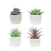 Decorative Flowers 4piece Easy Care Low Maintenance With Small Potted Plants Natural Ambiance Fresh Air Artificial Indoors In Pots