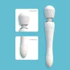 Vibrador de duas cabeças para mulheres av massagem vara masturbador produtos femininos adultos mulheres vibrador brinquedos sexuais loja 240312