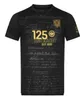 24 25 Eintracht Frankfurt 125 Ano Aniversário Kit DFB POKAL FINAL Kit Futebol Jerseys 2024 2025 RODE ACHE Camisa de Futebol Uniforme 125º Ouro Preto S / 2XL