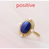 Cluster Rings Natural Lapis Lazuli Inlaid 925 Sterling Silver Gold-Plated Zircon Pearl Ms. Ring