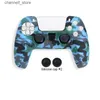 Controladores de jogo Joysticks DATA FROG Silicone Case para PlayStation 5 Capa protetora Skin Joystick Thumb Stick Grips Cap para ControllerY240322