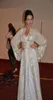 2020 Muslim Dubai Kaftan Evening Dresses Lace V Neck Long Sleeve White Crystal Beaded Bling Sparkle Arabic Sashes Formal Prom Page3028861