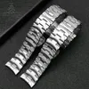 Edelstahlband 24mm Herrenuhren oben Schwarzes Armband für PAM 111 Edelstahl-Schmetterlingsschnalle242C