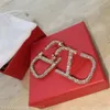 Stud Ontwerper Oorbel Damesliefde Luxe Mode Strass Mooie Diamanten Metaal Meisje Sieraden Leuke Meisjes Ijs Uit Oorbellen Klassieke Letters Oorbellen