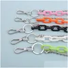 Keychains lanyards punk hip-hop byxor midja kedja gata godis färger män kvinnor akrylbyxor hipster jeans mode smycken dropp de otdto