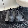 scarpe casual alla moda Sneakers in pelle Scarpe eleganti firmate in pelle per donna Sneaker casual straordinaria con piattaforma da 6 cm