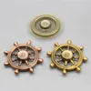 Cool vintage volante pirata navio leme dedo girador fidget spinner e brinquedo adulto brinquedos metal alumínio 240312