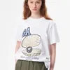 Ganny Women 's T Shirts 올 매치 티셔츠 여름 인쇄 둥근 목 목마 캐주얼 트렌디 한 탑 쇼트 슬리브 여성 의류 113