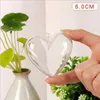 Dekoracyjne kulki przyjęcie Bożego Narodzenia DIY 10pcs 8 cm Kulka Clear wiszące wisior Przezroczysty w kształcie serca