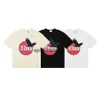 T-shirts hommes T-shirt imprimé Black Dove of Peace pour hommes été surdimensionné classique rouge soleil haut amande blanc hip-hop couple H240401