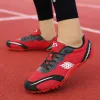 Skor män spårar fältskor spikar sneakers för att köra naglar race skor träning sprint atletisk lätt studenttävling