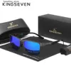 Solglasögon Kingseven Aluminium Mens Solglasögon Högkvalitativa lyxpolariserade UV400 -glas för att köra sporttillbehör Kvinnor gåvor L240322