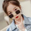 Childrens glasses Metal square childrens sunglasses Hip hop hip-hop personality glasses for boys and girls Sunglasses for babies