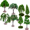 Dekorativa blommor Micro Landscape Tree Mini Garden Decoration Sand Table DIY Model Accessory Ornament