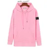 Vår- och hösthuven Pure Cotton American Style Fashion High Street Embroidery Compass Label Stone Hoodie 580