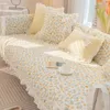 Chair Covers Pastoral Style Pure Cotton Sofa Cushion Four Seasons Universal Non-slip 2024 All-covered Cover Towel Clot