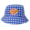 Fashion bob Cochonou hats red plaid style France Bucket Hats for men women unisex Breathable Outdoor Panama fisherman bob hats 240320