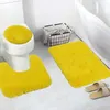 Bath Mats U-shaped Floor Mat Toilet Seat Cushion Door Pure Color Bathroom For Home Decoration Product