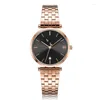 Wristwatches Ladies Watch Korean Version Of Ins Wind Luxury Couples Simple Temperament Calendar Waterproof Fashion.