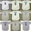 Heren 1951-2001 Los Angeles CARL FURILLO RON FAIRLY STEVE GARVEY STEVE YEAGER GARY CARTER JOHN ROSEBORO GARY SHEFFIELD Throwback honkbalshirt S-5XL