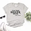 Damen-T-Shirt „I am Big Bear Beth Darton“, bedrucktes Damen-T-Shirt aus Baumwolle, lässiges lustiges T-Shirt, erstklassiges T-Shirt Hipster FS-453, geeignet für junge Mädchen 240323