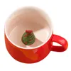 Tassen 3D 350 ml Weihnachtskeramiktasse Lustige süße Kaffeetasse Perfekte Geschenke Wasserflasche mit Griff Jahr