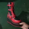 Botlar bayanlar punk rock platformu Highheeled Boots 2022 Kadınlar Kalınsol Fermuar Demonia Kovboy Botları Kadınlar Botines Mujer Boyutu 43