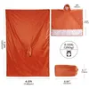 3 I 1 Portable Sunshade Camping tarp Ground Mat Raincoat Outdoor Waterproof Rain Poncho ryggsäckskydd för vandringspicknicktält 240307