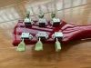 In stock Chinese electric guitar OEM hollow body jazz guitar, 5 speed adjustable, cherry transparent red d58850