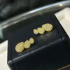 Pendientes de tuerca 2024, joyería de moda, Plata de Ley 925 pura sólida, rama de oro rosa, círculo de vid, plata de calidad de lujo