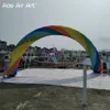 Arco arcobaleno gonfiabile colorato all'ingrosso da 12 MW (40 piedi) con soffiatore sportivo per eventi di inizio o decorazione di eventi